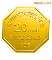 Anantamudra 20g 24 kt BIS Hallmarked Ganesha Gold Coin In 995 Purity