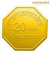 Anantamudra 20g 24 kt BIS Hallmarked Peacock Gold Coin In 995 Purity