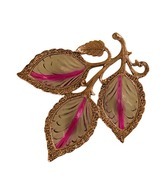 Ankit White Metal Leaf Tray
