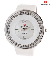 Baywatch Round Studded Dial Watch
