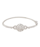 Styleos Wheel Core Silver Bangle