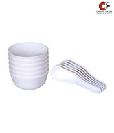 Crown Craft White Soup Bowl Set