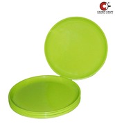 Crown Craft Green Set Of Round Quarter Plates