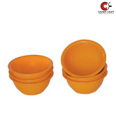 Crown Craft Round Orange Serving Bowl Set