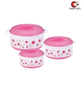 Crown Craft Pink Vista Small Casserole Set