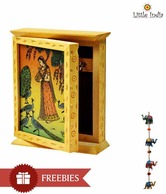 Little India Rajasthani Gemstone Painting Key Holder Box & A Freebie