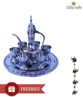 Little India Antique Wine Set With Free Wall Hanging - 8 Pcs