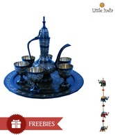 Little India Royal Wine Set With Free Wall Hanging - 8 Pcs