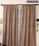 Deco Window Bronze Striped Curtain