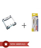 Dr. Morepen Digital Weighing Scale (8140) & Digi Classic Thermometer Combo