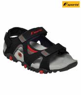 F Sports Casual Black Floaters