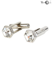 Favola Octagon Crystal Cufflinks