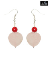 Piebee Rose Quartz Drop Earrings