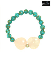 Piebee Turquoise Rose Quartz Bracelet