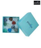 Piebee Set on 9 Heart Pendants