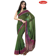 Trivenisarees Green Bewitching Printed Saree