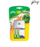 Godrej GP Powerbank M520 Fast Charger with 2xAA 2500mAh Batteries
