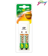 Godrej GP Powerbank PB 3301 Charger with 2xAA 2100mAh Batteries