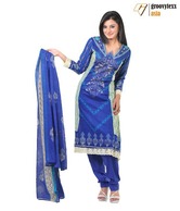 Groovytexx Blue Unstitched Suit Length