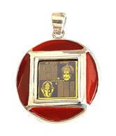 Dijyo Hanuman Chalisa & Ganesh Stotra Red Onyx Pendant