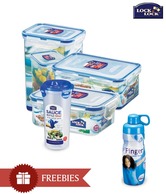 Lock & Lock 4 Pieces Kitchen Set With Free Finger Water Bottle