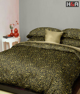 H&A Leopard Print Cotton Double Bed Sheet