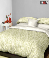 H&A Ivory Cotton Double Bed Sheet