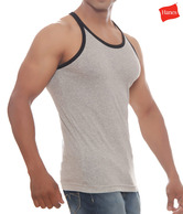 Hanes Racer Back Grey-Black Vest