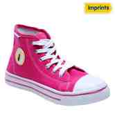 Imprints Peppy Pink High Ankle Canvas Shoes