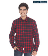 Indian Terrain Red Checkered Shirt