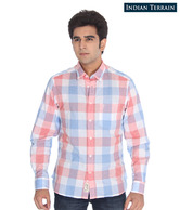 Indian Terrain Red-White Shirt
