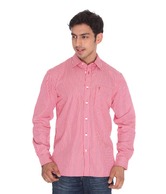 Indian Terrain Red Striped Shirt