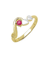 Johareez Genuine Ruby Love Ring