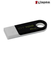 Kingston DataTraveler 109 8GB Pen Drive (Black & White)