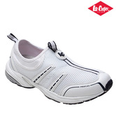 Lee Cooper White & Navy Blue Running Shoes