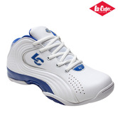 Lee Cooper White & Royal Blue Basketball Shoes
