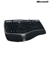 Microsoft Natural Ergonomic 4000 USB 2.0 Keyboard (Black & Grey)
