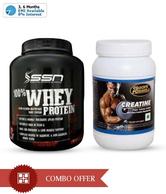 Super Protein Combo - SSN 100 % Whey Protein + Coach's Formula Creatine + Free Shaker