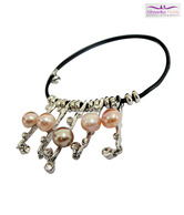 Niharikaa Chic Pearl Key Neckpiece