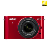 Nikon 1 J1 10.1MP SLR with 10-30 mm Kit Lens (Red)