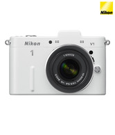 Nikon 1 V1 10.1MP SLR with 10-30 mm Kit Lens (White)