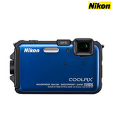 Nikon Coolpix AW100 16 MP Point & Shoot (Blue)