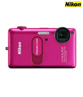 Nikon Coolpix S1200pj 14.1 MP Point & Shoot (Pink)