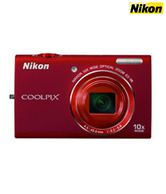 Nikon Coolpix S6200 16 MP Point & Shoot (Red)