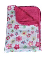Offspring Printed Baby Blanket Flowers-Pink