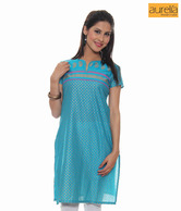 Aurelia Blue Kurti- OLAK10954-59226
