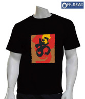 Off-Beat Virtuous  Black Cotton T-Shirt