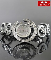 Optima Unique Mother Of Pearl Dial Watch