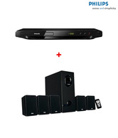 Philips DVP 3618 DVD Player with Philips DSP 2600 5.1 Channel Speakers