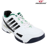 Prozone Stylish White & Green Lifestyle Shoes